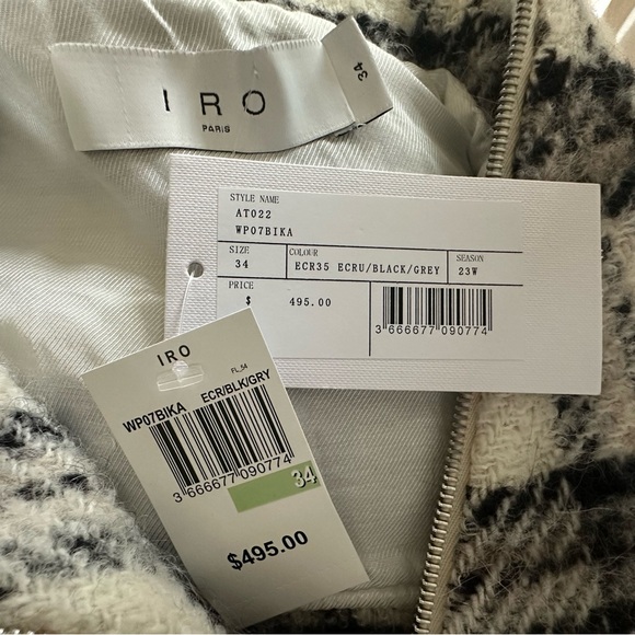 NWT IRO Bika Plaid Jacket – Size 34 (US 2) - Picture 13 of 15